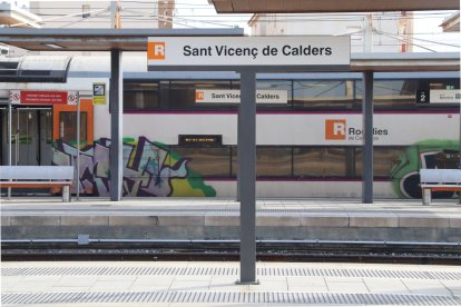Imatge de l'estació de Sant Vicenç de Calders